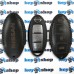    Чехол для смарт ключа Nissan (Ниссан), Juke, Qashqai, Xtrail, Micra, Leaf, 3 кнопки, натуральная кожа, черный