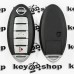 Корпус смарт ключа для NISSAN (Ниссан) 4 ― кнопки + 1 кнопка (PANIK), (с лезвием)