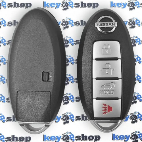 Корпус смарт ключа для NISSAN (корпус) 3 ― кнопки + 1 кнопка (PANIK), (с лезвием)
