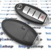 Корпус смарт ключа для NISSAN (корпус) 3 ― кнопки + 1 кнопка (PANIK), (с лезвием)