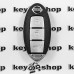          Оригинальный смарт ключ для Nissan X-Trail (Ниссан) 3 кнопки, чип ID 4A, Hitag AES (PCF 7953M), 433 Mhz