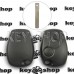 Корпус автоключа Opel (Опель) 2 кнопки, под лезвие VA2