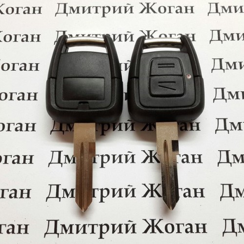 Автоключ для OPEL (Опель) 2- кнопки, чип ID46, 433 MHz, лезвие HU46P
