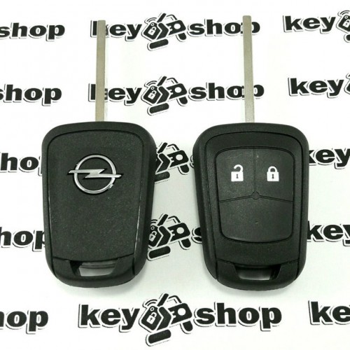 Оригинальный авто ключ для Opel (Опель) 2 кнопки, с чипом ID46 (PCF 7937) / 433mhz
