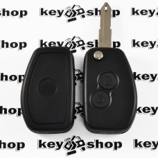 Оригинальный выкидной ключ для Opel (Опель) 2 кнопки, с чипом ID46 (PCF7946), лезвие NE73