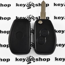 Оригинальный выкидной ключ для Opel (Опель) 2 кнопки, с чипом ID46 (PCF7947), лезвие VAC102