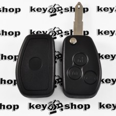 Оригинальный выкидной ключ для Opel (Опель) 3 кнопки, с чипом ID46 (PCF7946), лезвие NE73