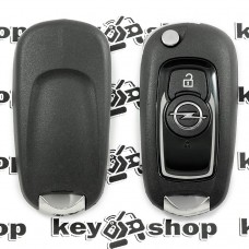     Оригинальный выкидной ключ для Opel Astra K (Опель Астра К) 2 кнопки, с чипом ID 46, (PCF 7961 E), 433MHz