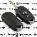 Выкидной ключ для Opel Astra K (Опель Астра К) 2015-2017, лезвие HU100, 3 кнопки, с чипом ID 46, (PCF7961E), (HITAG2), 433MHz