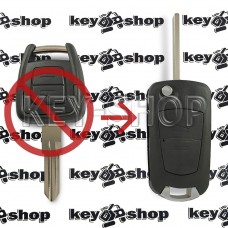 Корпус выкидного ключа OPEL (Опель) 2 кнопки (Под переделку) лезвие HU46P