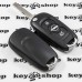 Корпус выкидного ключа для OPEL (Опель) 3 - кнопки, лезвие HU 100