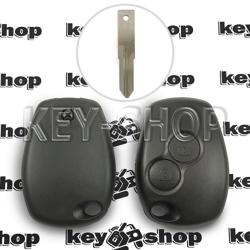 Корпус автоключа Opel (Опель) 2 кнопки, под лезвие VAC102