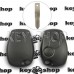 Корпус автоключа Opel (Опель) 2 кнопки, под лезвие VAC102