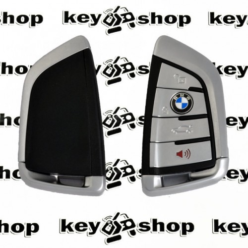 Оригинальный смарт ключ BMW (БМВ) 4 кнопки, c чипом ID 49, HITAG Pro / 315 mhz