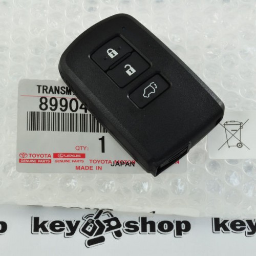 Оригинальный смарт ключ для Toyota Rav4 (Тойота) 3 кнопки, Toyota чип 8А ,433 Mhz . Для рынка Европы