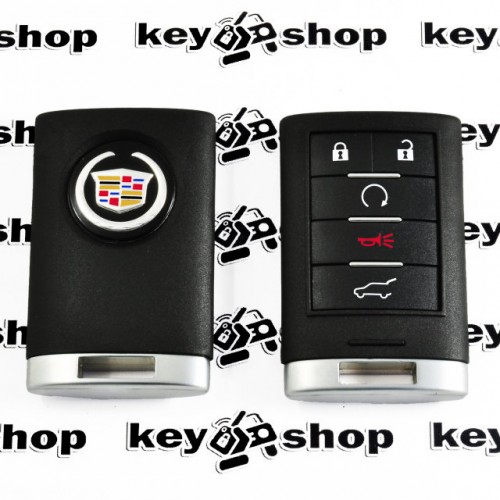 смарт ключ Кадиллак (Cadillac) Escalade ,  4+1 кнопки, ID46, 315 MHz