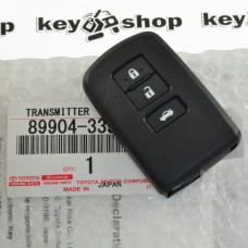 Оригинальный смарт ключ для Toyota Camry 50, BA2EQ, 3 кнопки, Toyota H chip, P1:88. Для рынка Европы, с 09-14г