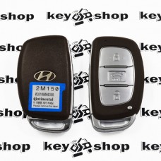 Оригинальный смарт ключ Hyundai Elantra (Хундай Елантра), 3-кнопки, с чипом id46 (PCF7952), с частотой 433 MHz