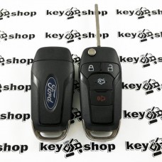    Оригинальный выкидной ключ для Ford Fusion (13-16г.) (Форд), 3+1 кнопка, чип ID49 HITAG Pro (pcf7953), N5FA08TAA \ 315Mhz