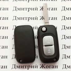 Оригинальный выкидной ключ для Opel (Опель) 2 кнопки, с чипом ID46 (PCF7947) / 433mhz, лезвие VA2