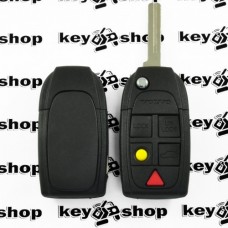 Оригинальный выкидной ключ для Volvo (Вольво) 4+1 кнопки, чип id48 / 315MHz (Новый)