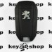 Оригинальный выкидной ключ для PEUGEOT 208, 308, 2008, 5008 (Пежо), 3 кнопки, ID 46 (PCF 7941) 433MHZ