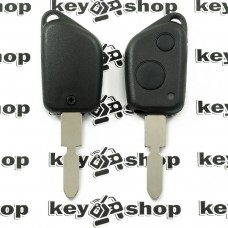 Корпус ключа для пежо (PEUGEOT) 406, 2 кнопки,лезвие NE78