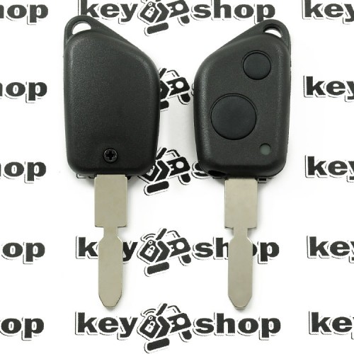 Корпус ключа для пежо (PEUGEOT) 406, 2 кнопки,лезвие NE78