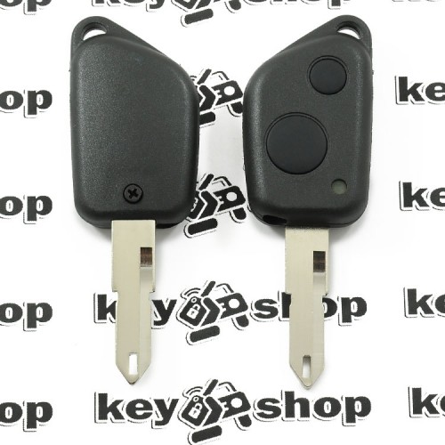 Корпус ключа для пежо (PEUGEOT) 306, 2 кнопки лезвие NE 73