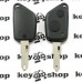 Корпус ключа для пежо (PEUGEOT) 306, 2 кнопки лезвие NE 73