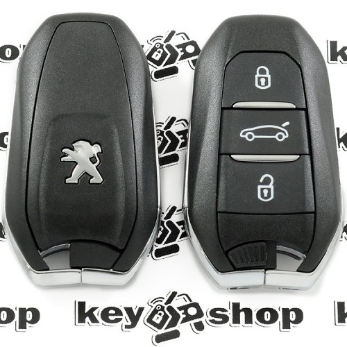Корпус для смарт ключа PEUGEOT (Пежо) 3 кнопки (с лезвием)