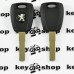 Корпус авто ключа под чип для Peugeot (Пежо), лезвие SIP22