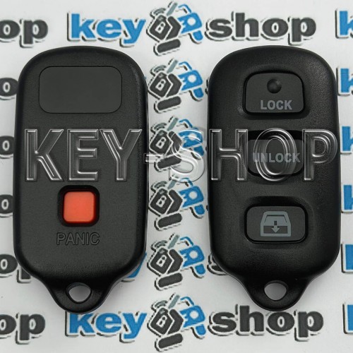 Корпус пульта для Toyota (Тойота), 3 + 1 кнопки 