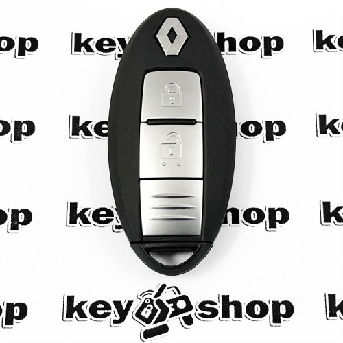 Оригинальный смарт ключ для RENAULT Kadjar (Рено Каджар) 2 - кнопки с чипом ID 46, PCF 7952 / 434 MHZ