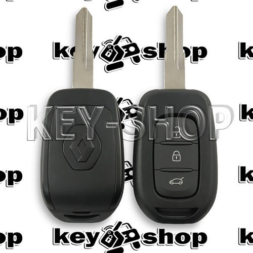  ключ Renault (Рено) 3 кнопки, ID4A, лезвие VAC102, 433MHz