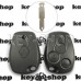 Корпус ключа RENAULT Traffic (Рено Трафик) 3 кнопки, под лезвие NE 73
