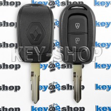           Ключ RENAULT (корпус Рено) - 2 кнопки, лезвие VAC102 (съемное)
