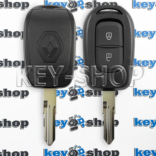           Ключ RENAULT (корпус Рено) - 2 кнопки, лезвие VAC102 (съемное)
