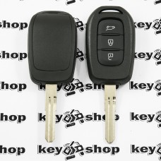           Корпус авто ключа RENAULT (Рено) - 3 кнопки, после 2012 года, без логотипа