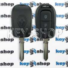        Ключ RENAULT (корпус Рено) - 2 кнопки, после 2012 года, лезвие HU 179 FH (съемное)