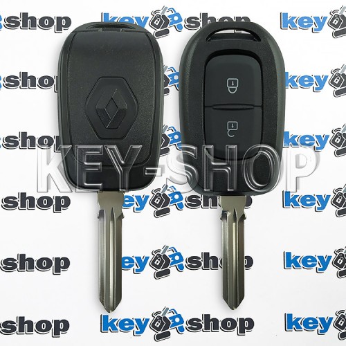        Ключ RENAULT (корпус Рено) - 2 кнопки, после 2012 года, лезвие HU 179 FH (съемное)