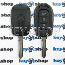        Ключ RENAULT (корпус Рено) - 3 кнопки, после 2012 года, лезвие HU 179 FH (съемное)