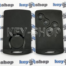 Корпус смарт карты для RENAULT Megane, Laguna, Scenic, Koleos, Kaptur (Рено Меган, Лагуна, сценик) 4 -кнопки (с лезвием)