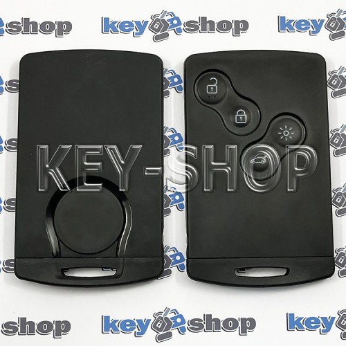 Корпус смарт карты для RENAULT Megane, Laguna, Scenic, Koleos, Kaptur (Рено Меган, Лагуна, сценик) 4 -кнопки (с лезвием)