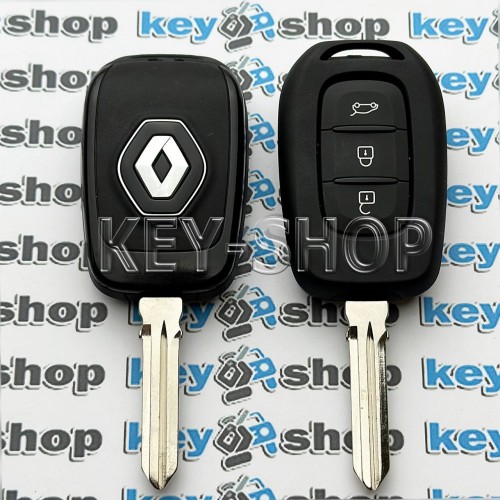 Оригинальный ключ Renault (Рено) 3 кнопки, ID4A (PСF 7952M) , лезвие HU 179 , 433MHz