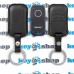 Чехол сигнализации метки Старлайн (StarLine) с логотипом Kia, кожаный, черный, тип1