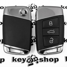 Оригинальный смарт ключ Skoda (Шкода) - 3 кнопки, ID49, 434 MHz