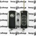 Корпус выкидного автоключа для SKODA (шкода) 3 - кнопки, лезвие HU66