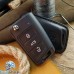        Чехол на выкидной ключ Skoda (Шкода), Octavia A7, Fabia, Karoq, Rapid, Kamiq, 3 кнопки, черный, бесключевой доступ