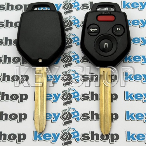 Ключ для SUBARU OUTBACK, LEGACY , IMPREZA, XV Crosstrek, Forester, WRX Remote 3 + 1 кнопки, chip G / 315 Mhz, лезвие TOY43R (FCC ID: CWTWB1U811) 